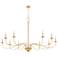 Quorum Maryse 60" Wide Angel Brass 10-Light Chandelier