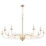 2_Quorum Maryse 60" Wide Angel Brass 10-Light Chandelier more views