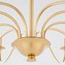 3_Quorum Maryse 60" Wide Angel Brass 10-Light Chandelier more views