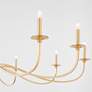 4_Quorum Maryse 60" Wide Angel Brass 10-Light Chandelier more views
