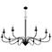 Quorum Maryse 60" Wide Matte Black 10-Light Chandelier