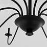 4_Quorum Maryse 60" Wide Matte Black 10-Light Chandelier more views