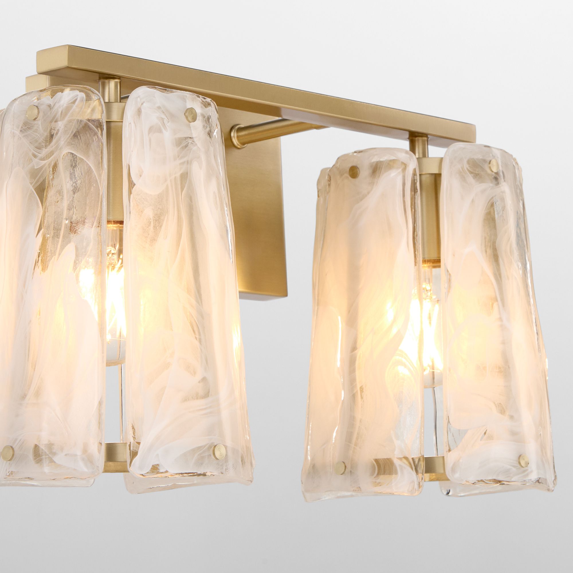 Image 3 Quorum Prestige 17" Wide Aged Brass 2-Light Bath Light more views