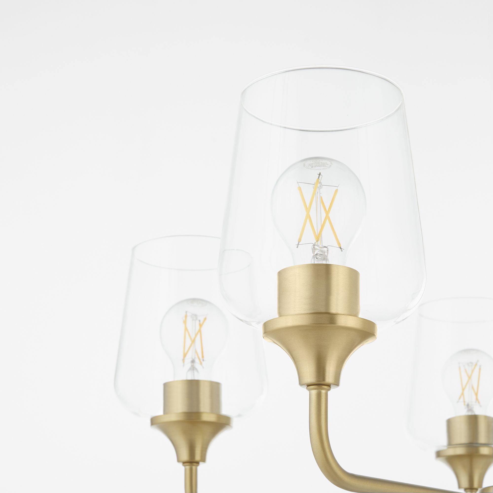 Thumbnail3 of Quorum Raymond 27" Wide Aged Brass 5-Light Chandelier more views