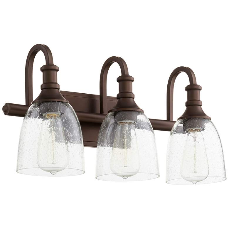 Image 1 Quorum Richmond 20 1/4" Wide Oiled Bronze 3-Light Bath Light