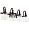Quorum Richmond 27 3/4" Wide Oiled Bronze 4-Light Bath Light