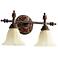Quorum Rio Salado 10"H Toasted Sienna 2-Light Wall Sconce