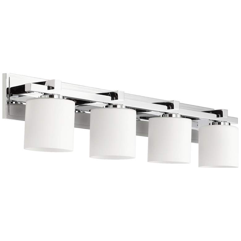 Image 1 Quorum Rodger 33" Wide Chrome 4-Light Bath Light