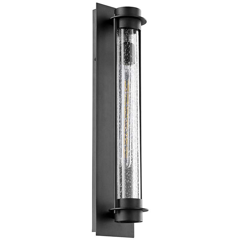 Image 1 Quorum Roope 24" High Black Outdoor Wall Light