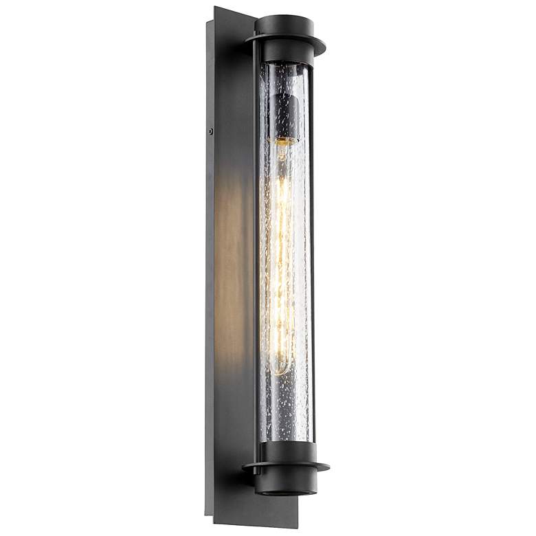 Image 2 Quorum Roope 24" High Black Outdoor Wall Light more views