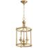 Quorum Rossington 12" Wide Aged Brass 3-Light Mini Pendant