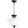 Quorum Rossington 13" Wide Oiled Bronze Ceiling Light