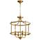 Quorum Rossington 18" Wide Aged Brass 4-Light Ceiling Light