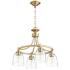 Quorum Rossington 21" Wide Aged Brass 4-Light Chandelier