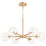 2_Quorum Rovi 30" Wide Aged Brass 6-Light Chandelier more views