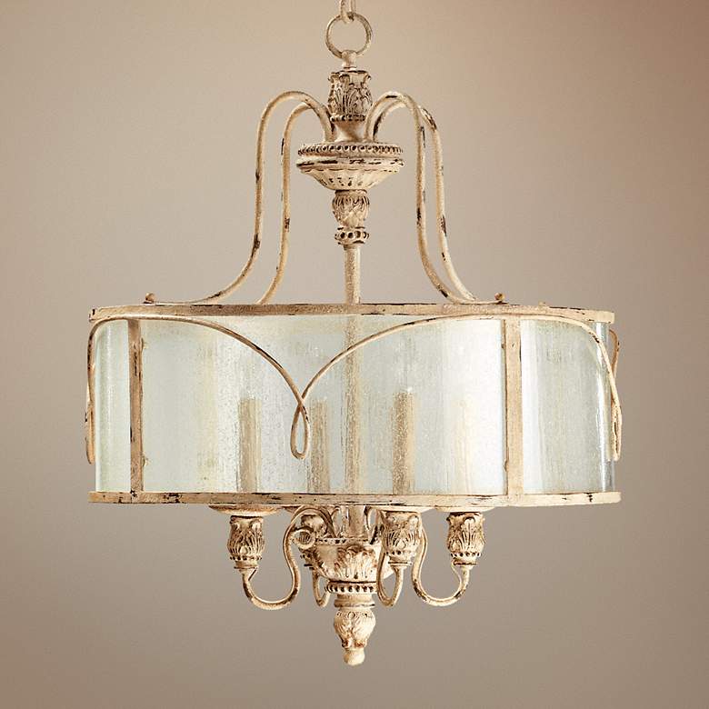 Image 1 Quorum Salento 4-Light 22 1/4" Persian White Pendant Light