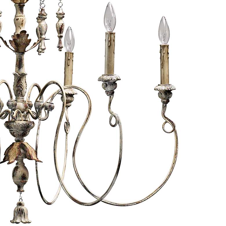 Image 4 Quorum Salento 6-Light 32 inch Wide Persian White Traditional Chandelier more views