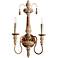 Quorum Salento Collection 11 1/2" Wide French Umber Sconce