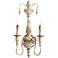 Quorum Salento Collection 11 1/2" Wide Persian White Sconce