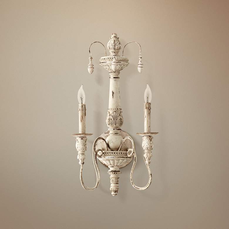 Image 1 Quorum Salento Collection 11 1/2" Wide Persian White Sconce