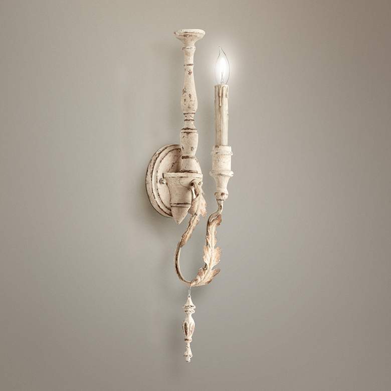 Image 1 Quorum Salento Collection 22 inch High Persian White Sconce