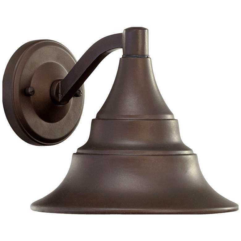 Image 1 Quorum Sombra 7" High Oiled Bronze Outdoor Wall Light