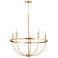 Quorum Tribute 28" Wide Aged Brass 5-Light Chandelier