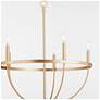 3_Quorum Tribute 28" Wide Aged Brass 5-Light Chandelier more views