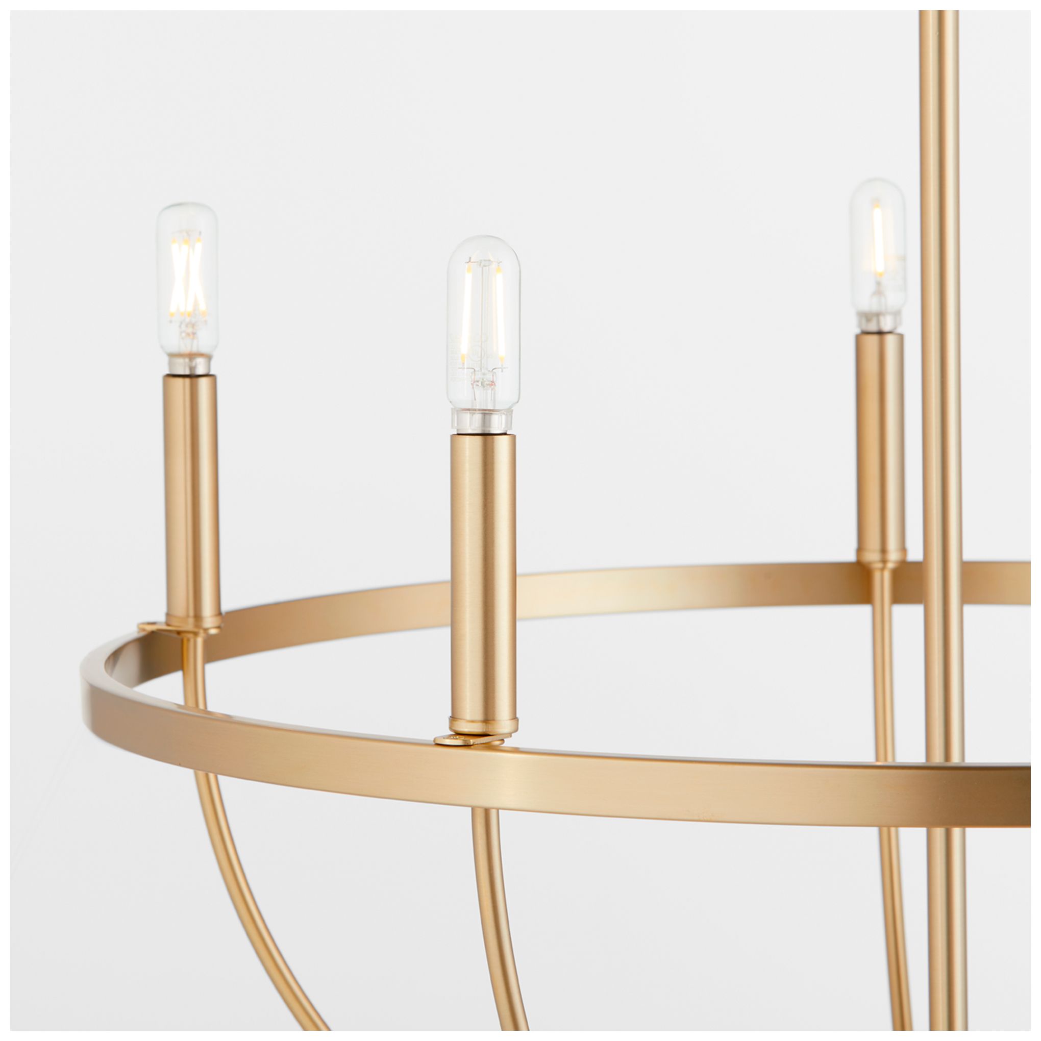 Image 4 Quorum Tribute 28" Wide Aged Brass 5-Light Chandelier more views