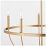 4_Quorum Tribute 28" Wide Aged Brass 5-Light Chandelier more views