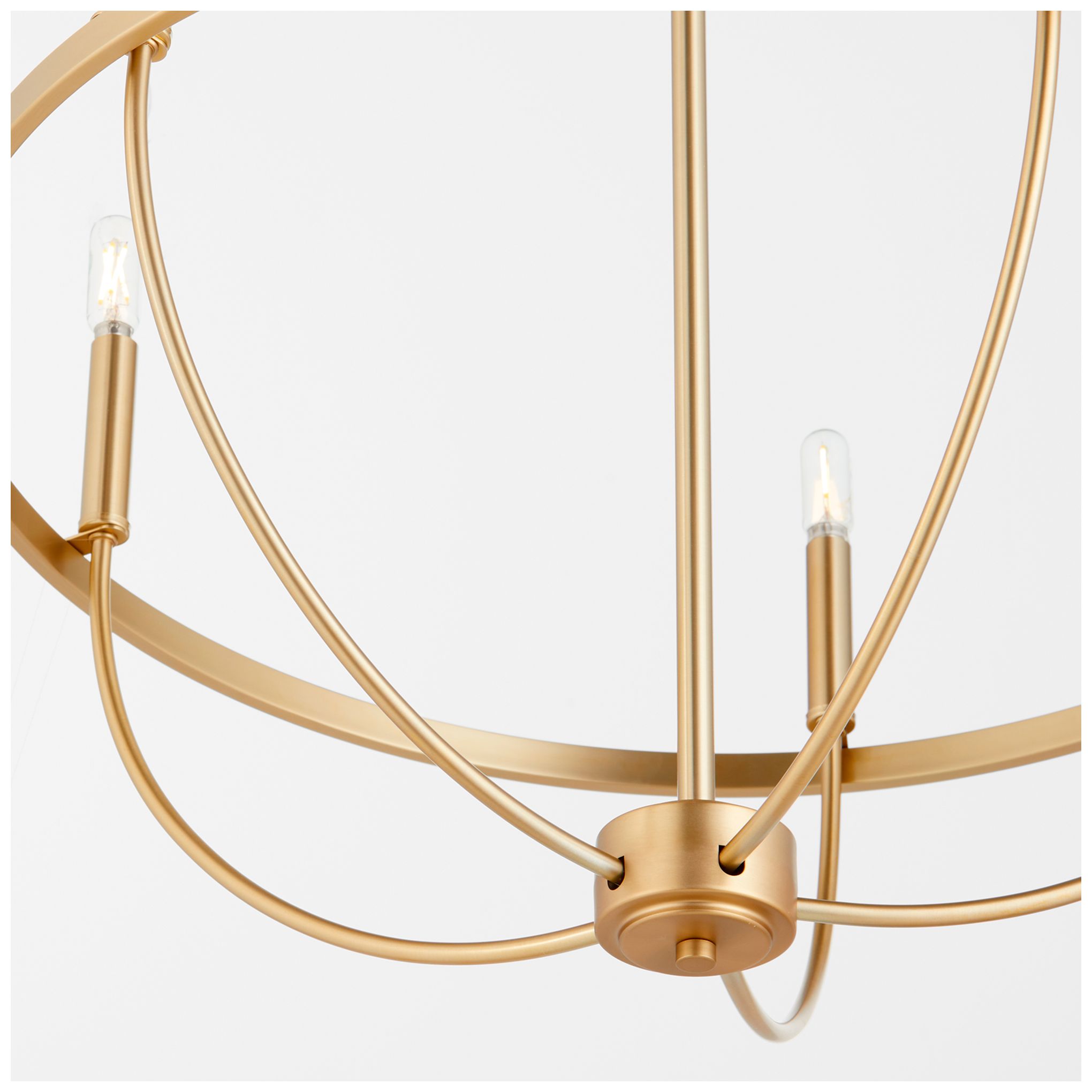 Image 5 Quorum Tribute 28" Wide Aged Brass 5-Light Chandelier more views