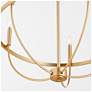 5_Quorum Tribute 28" Wide Aged Brass 5-Light Chandelier more views