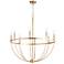 Quorum Tribute 32" Wide Aged Brass 8-Light Chandelier