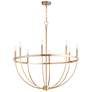 2_Quorum Tribute 32" Wide Aged Brass 8-Light Chandelier more views