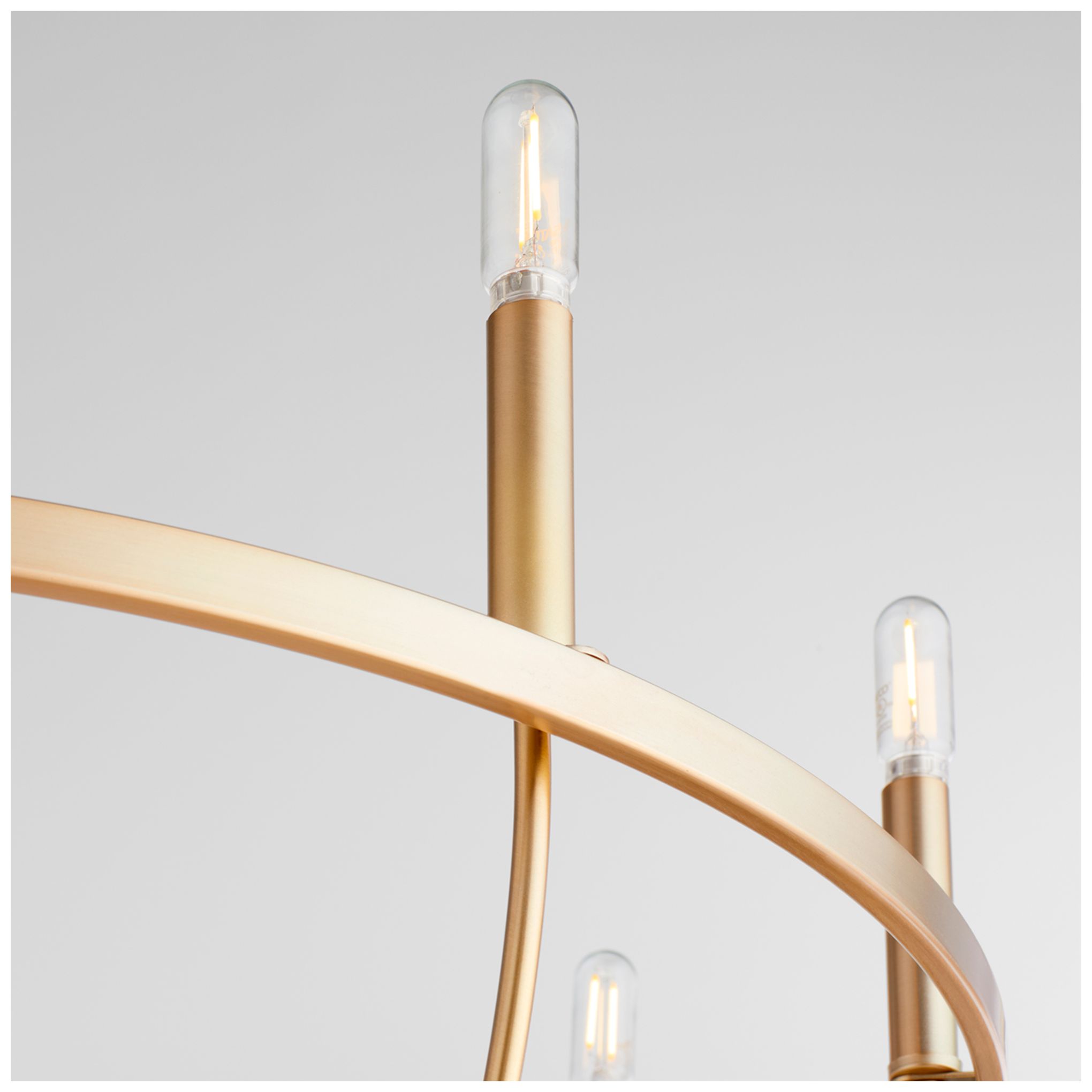 Image 3 Quorum Tribute 32" Wide Aged Brass 8-Light Chandelier more views