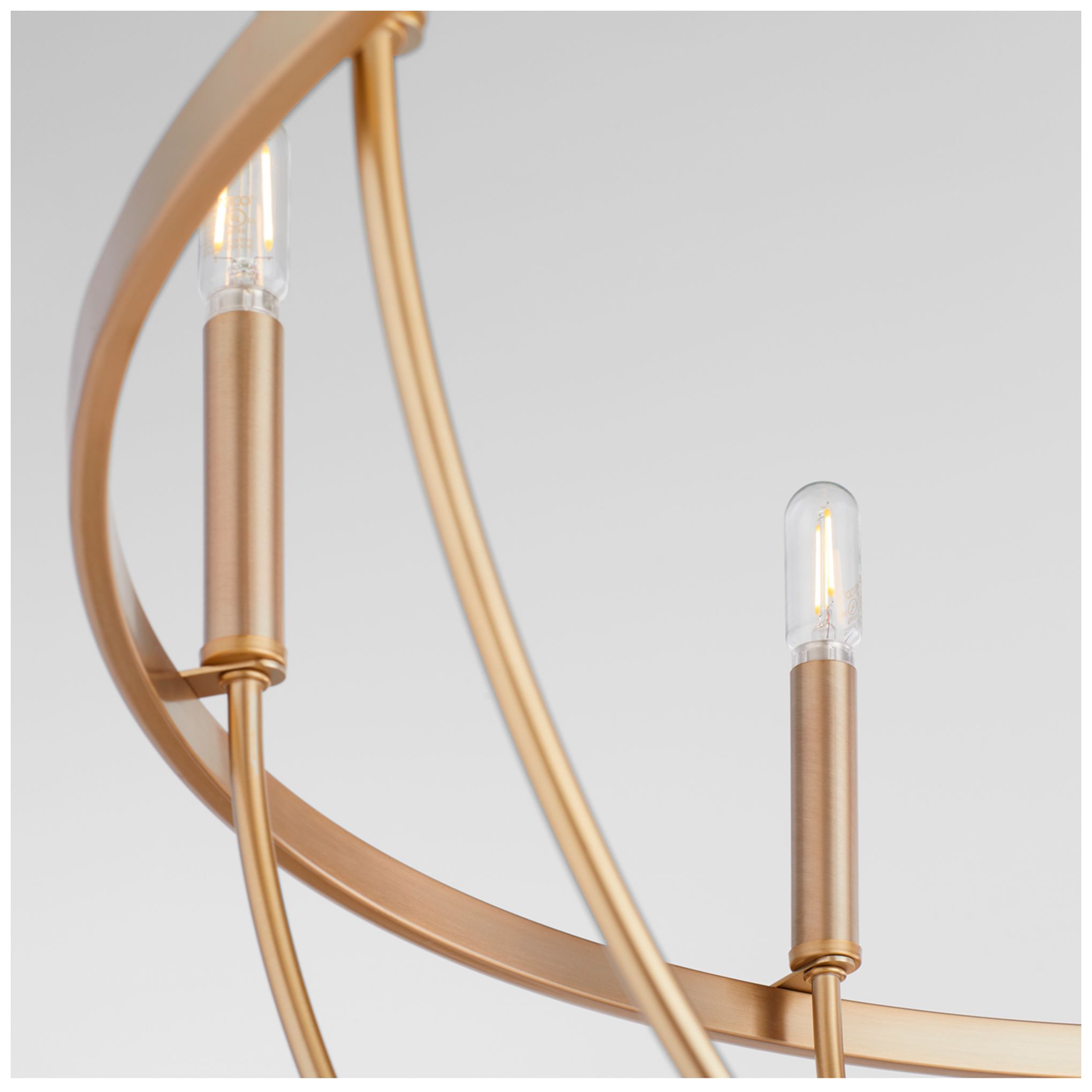 Image 4 Quorum Tribute 32" Wide Aged Brass 8-Light Chandelier more views