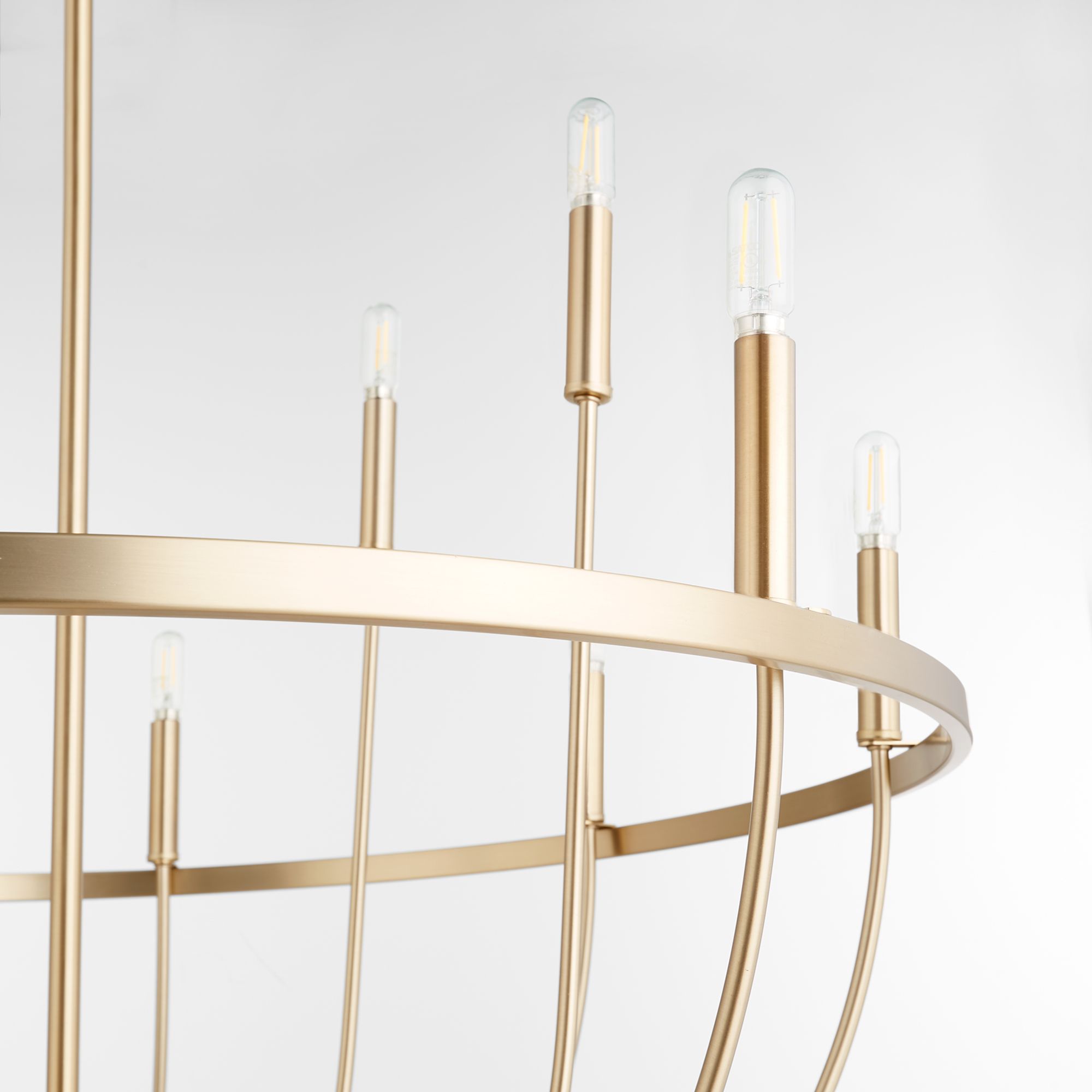 Image 3 Quorum Tribute 34" Wide Aged Brass 12-Light Chandelier more views