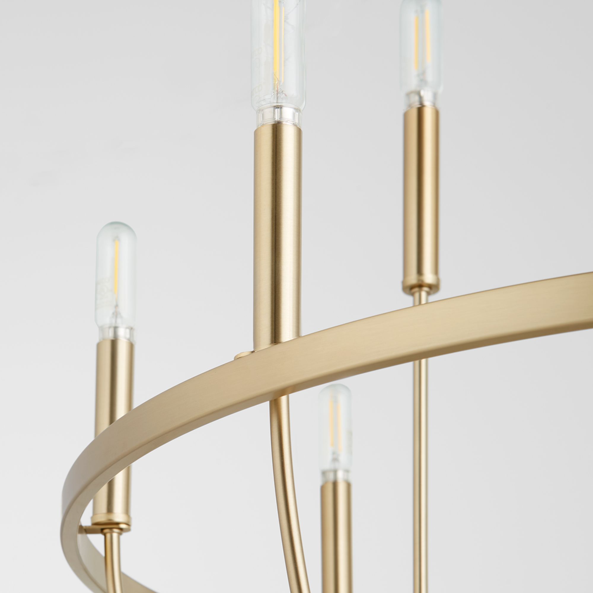 Image 4 Quorum Tribute 34" Wide Aged Brass 12-Light Chandelier more views