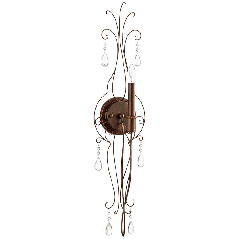 Image 1 Quorum Venice 30 inch High Copper Wire 1-Light Wall Sconce