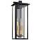 Quorum Westerly 25" High Black 4-Light Outdoor Wall Light