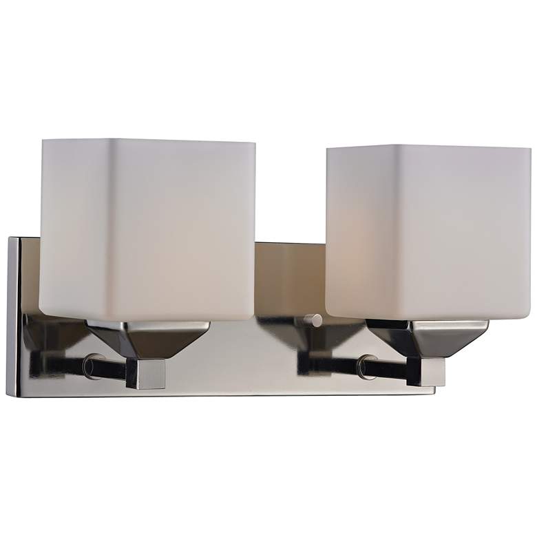 Image 1 Quube by Z-Lite Chrome 2 Light Vanity