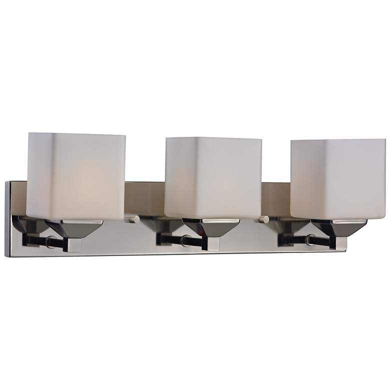 Image 1 Quube by Z-Lite Chrome 3 Light Vanity
