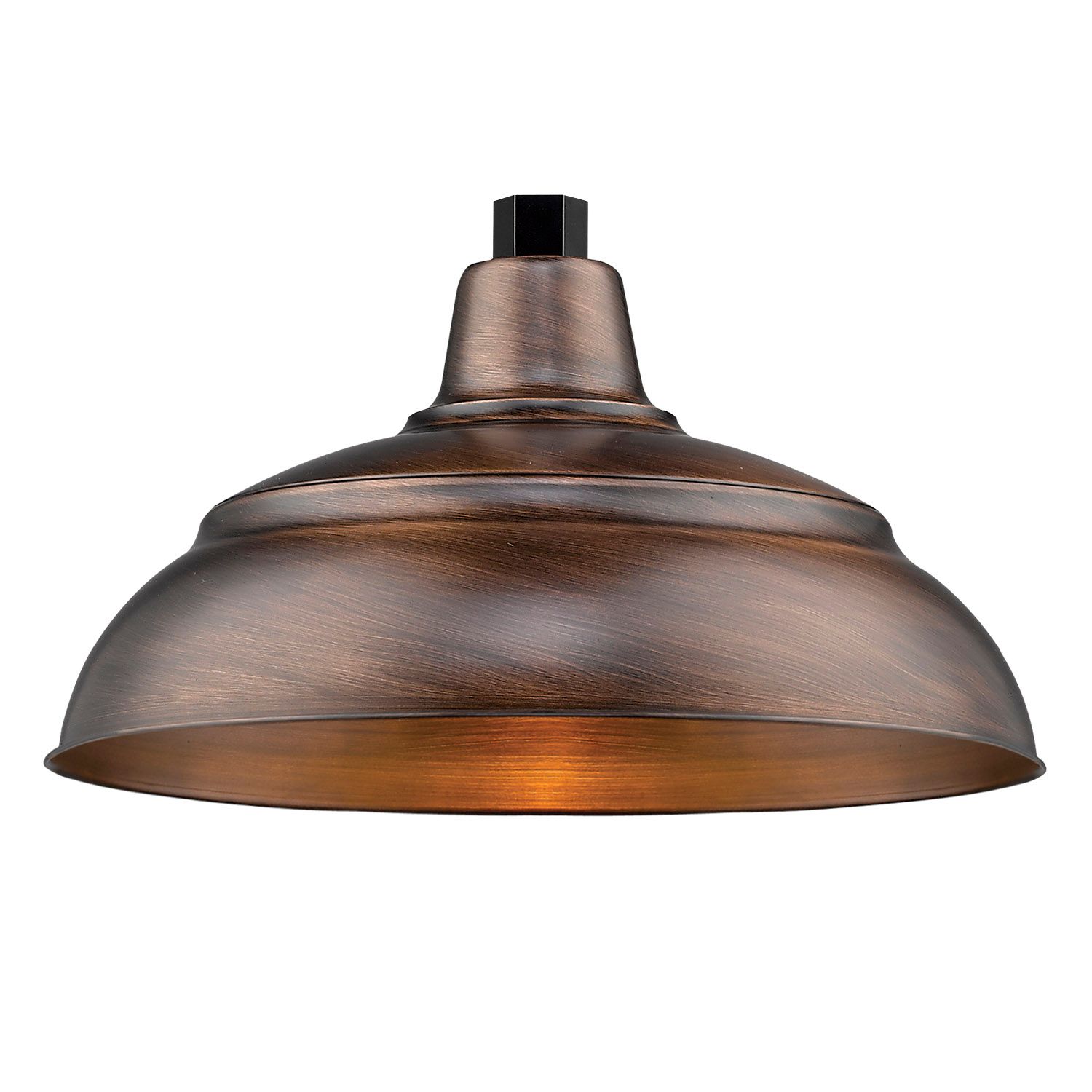 Image 2 R Series 1-Light 14 Inch Warehouse Shade Natural Copper more views
