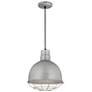 1_R-Series 12" Wide Galvanized Mini Pendant