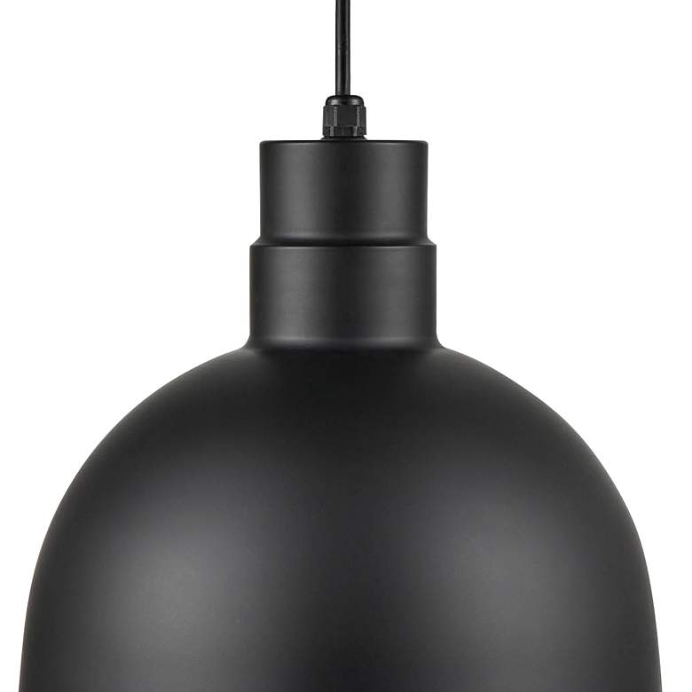 Image 2 R-Series 12" Wide Satin Black LED Mini Pendant more views