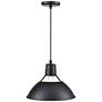 5_R-Series 13" Wide Satin Black Pendant Light more views