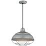 2_R-Series 14" Wide Galvanized Dome Pendant Light