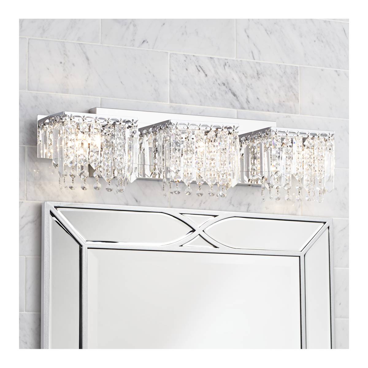 Crystal Bathroom Lighting Lamps Plus