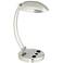 R8900 - Metal Work Station Table Lamp with Outlets