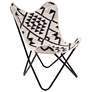 Rabat Accent Chair Beige &#38; Black